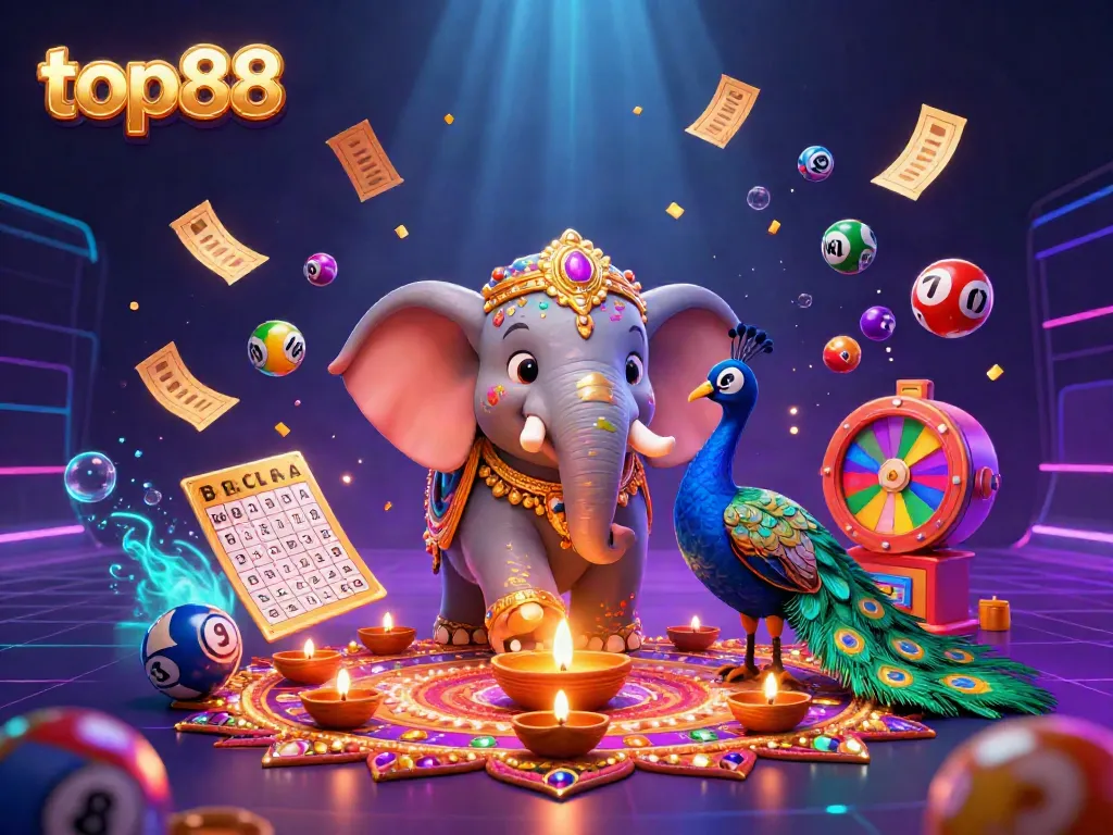 Experience winning moments with top88 in this dynamic, vibrant casino-themed illustration.