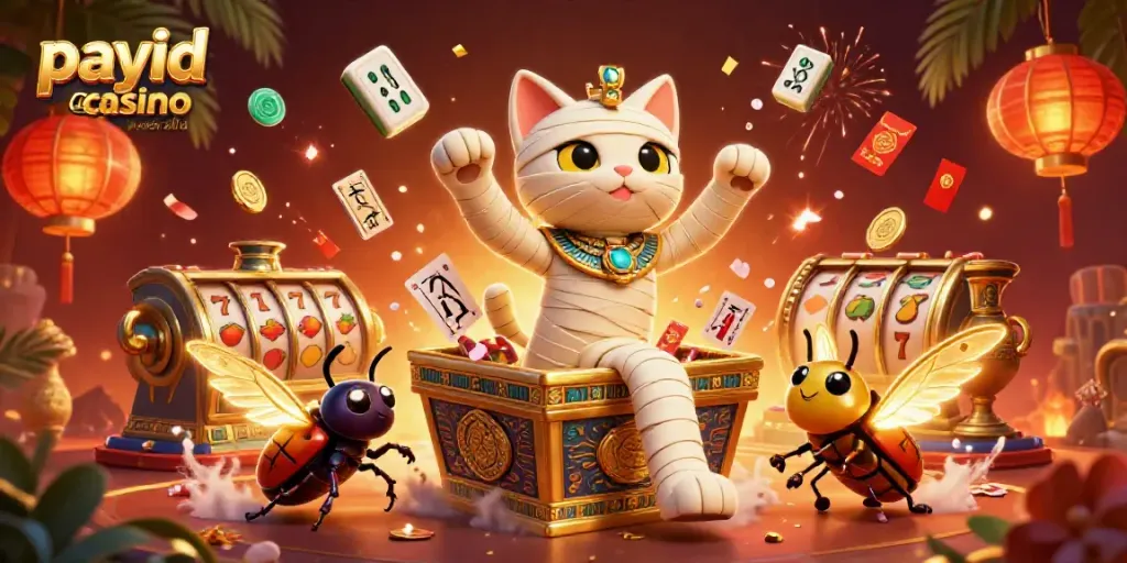 Experience the excitement of payid casino australia with engaging slot reels and vibrant 3D characters.